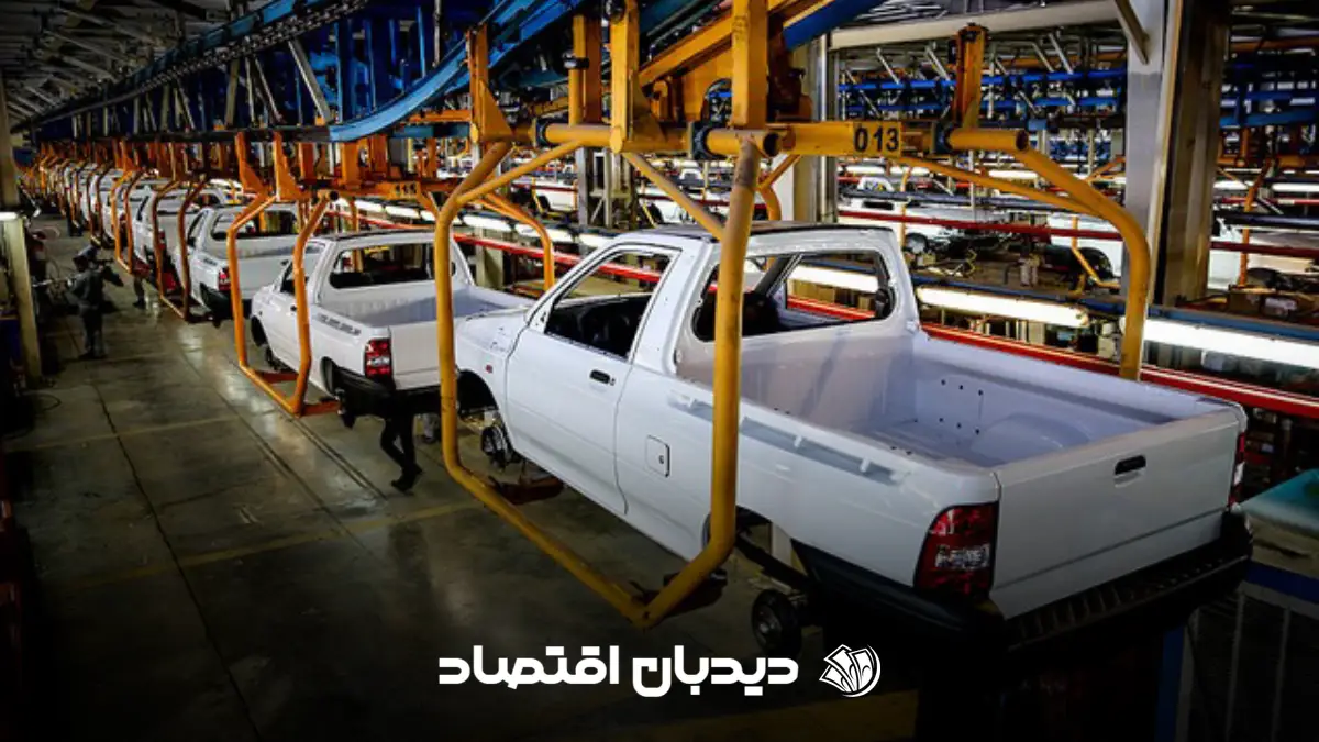 خط تولید پراید وانت