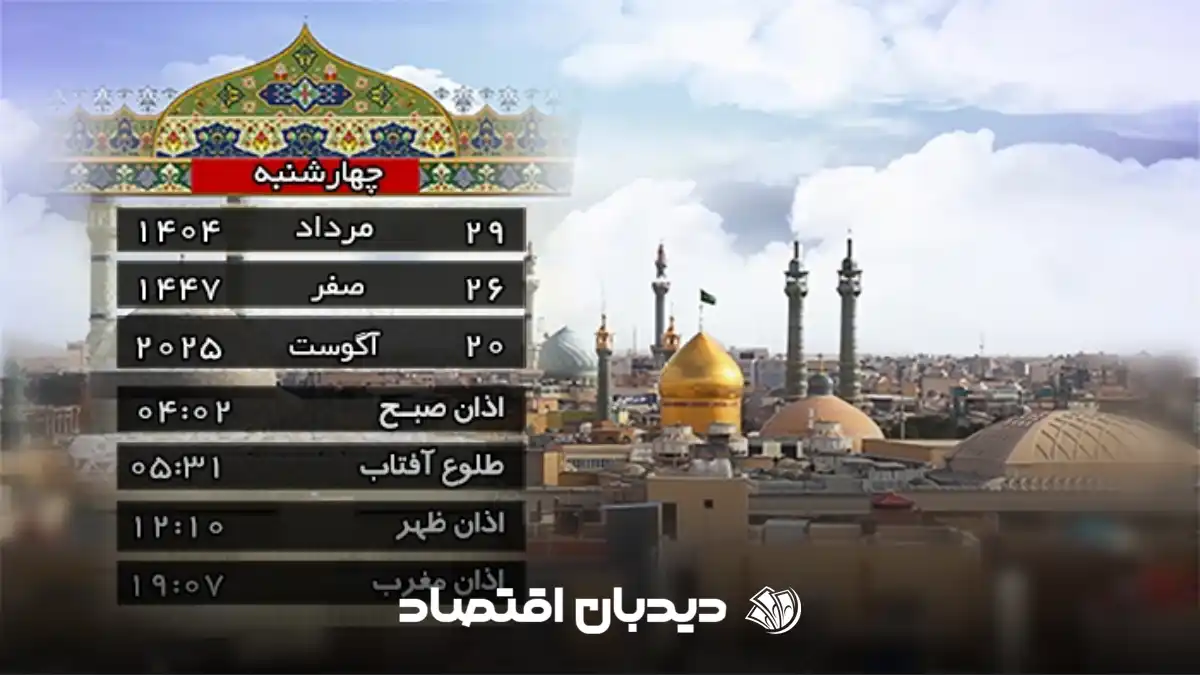 اذان مغرب امروز