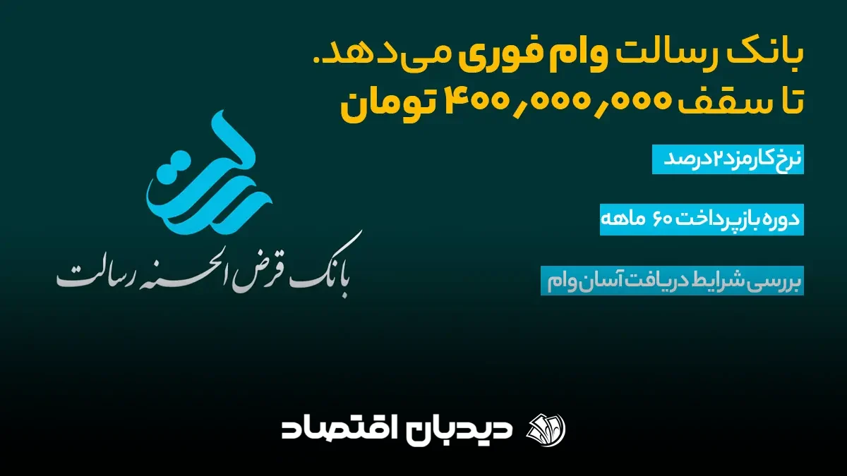 وام بانک رسالت