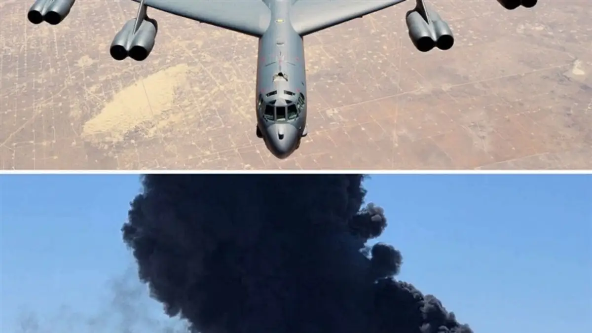 سقوط بمب‌افکن راهبردی B-52 آمریکا در کالیفرنیا