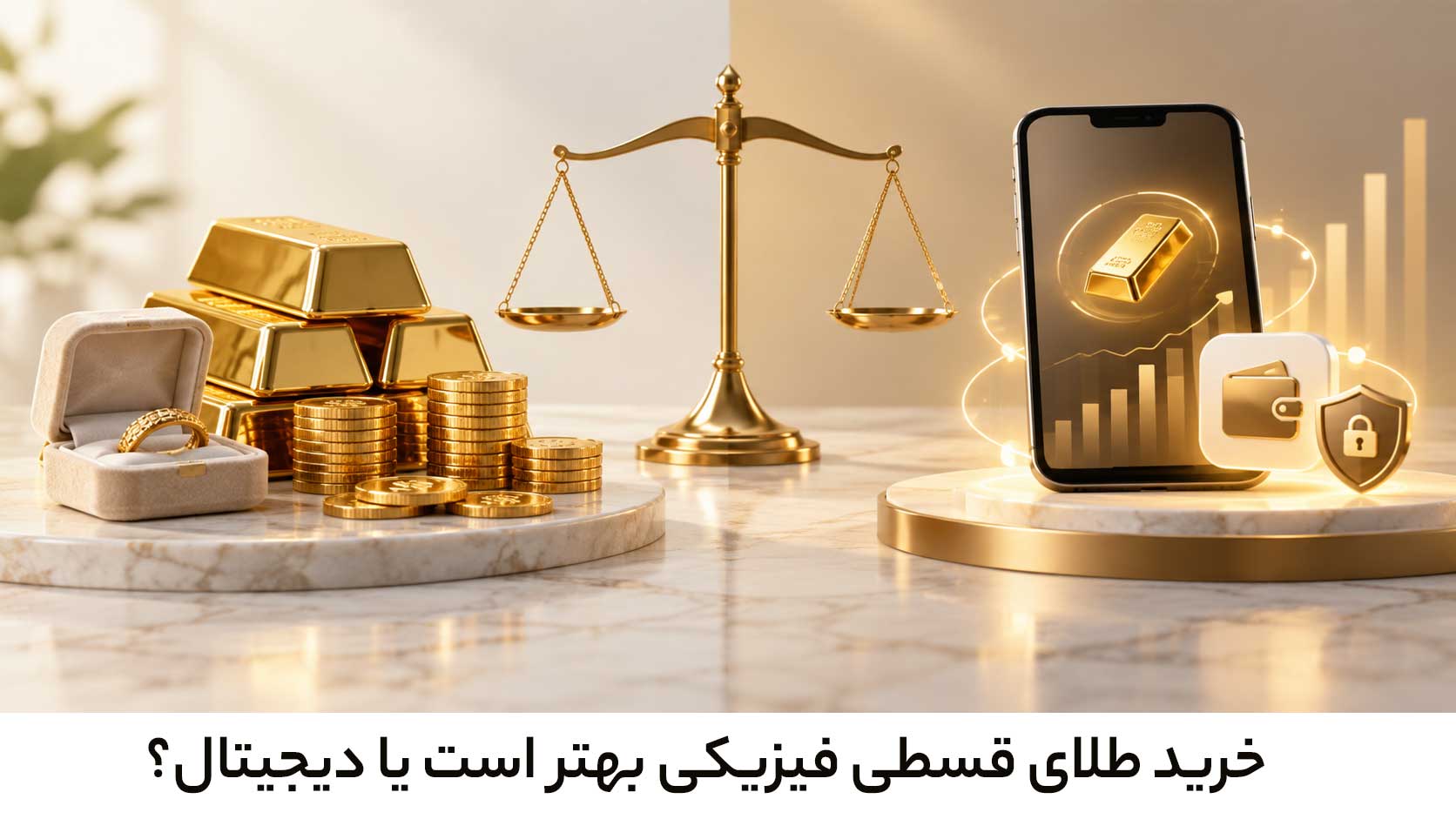 خرید طلای قسطی فیزیکی بهتر است یا دیجیتال